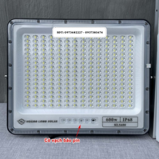 Đèn năng lượng mặt trời chống lóa mắt ngọc 600W New 2024 – Tấm pin mono